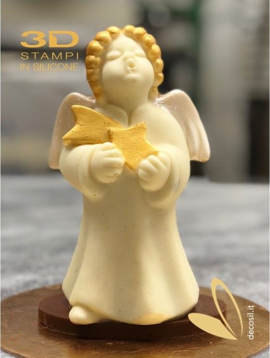 Stampo per cioccolato Silikomart - Angeli di Natale